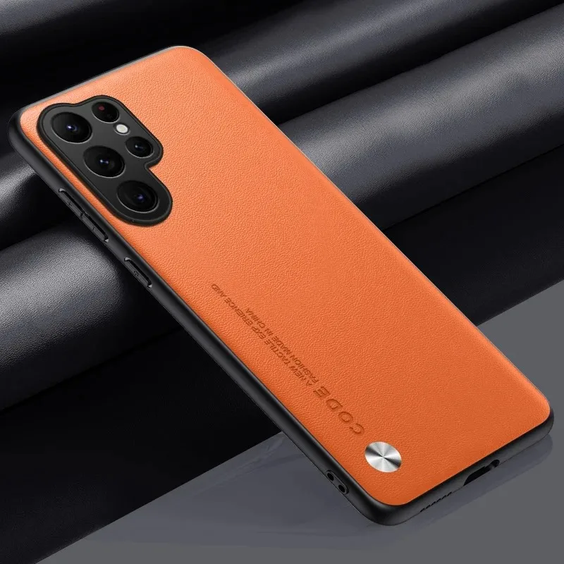 Case For Samsung Galaxy S26 Ultra Protective Cover Luxury Leather Phone Case For Samsung S26 Ultra 5G Silicone Shockproof Coque