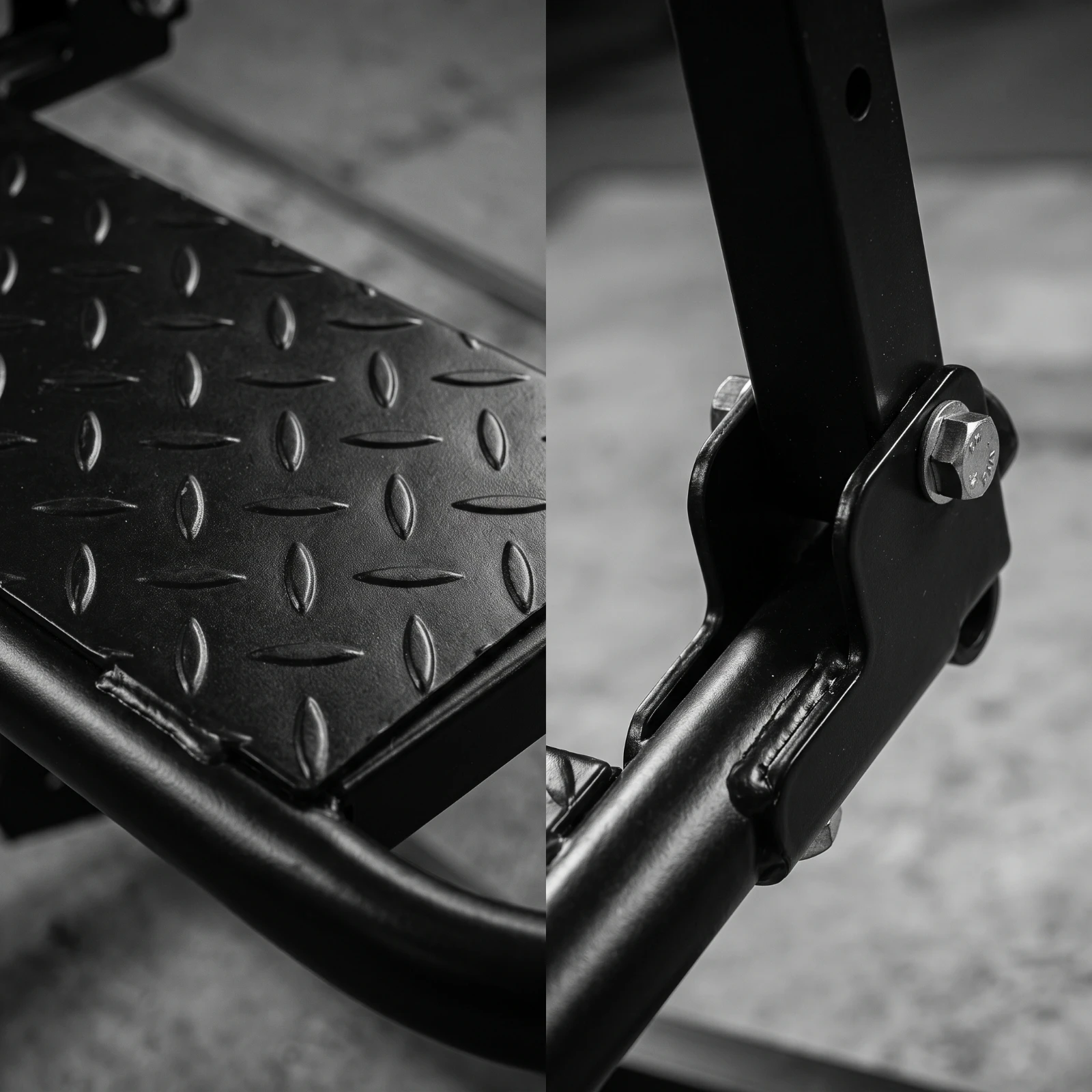 Folding Tire Step Compact Adjustable Tire Step Sturdy Powder-Coated for SUV Owners, Roof Rack Access, Car Maintenance