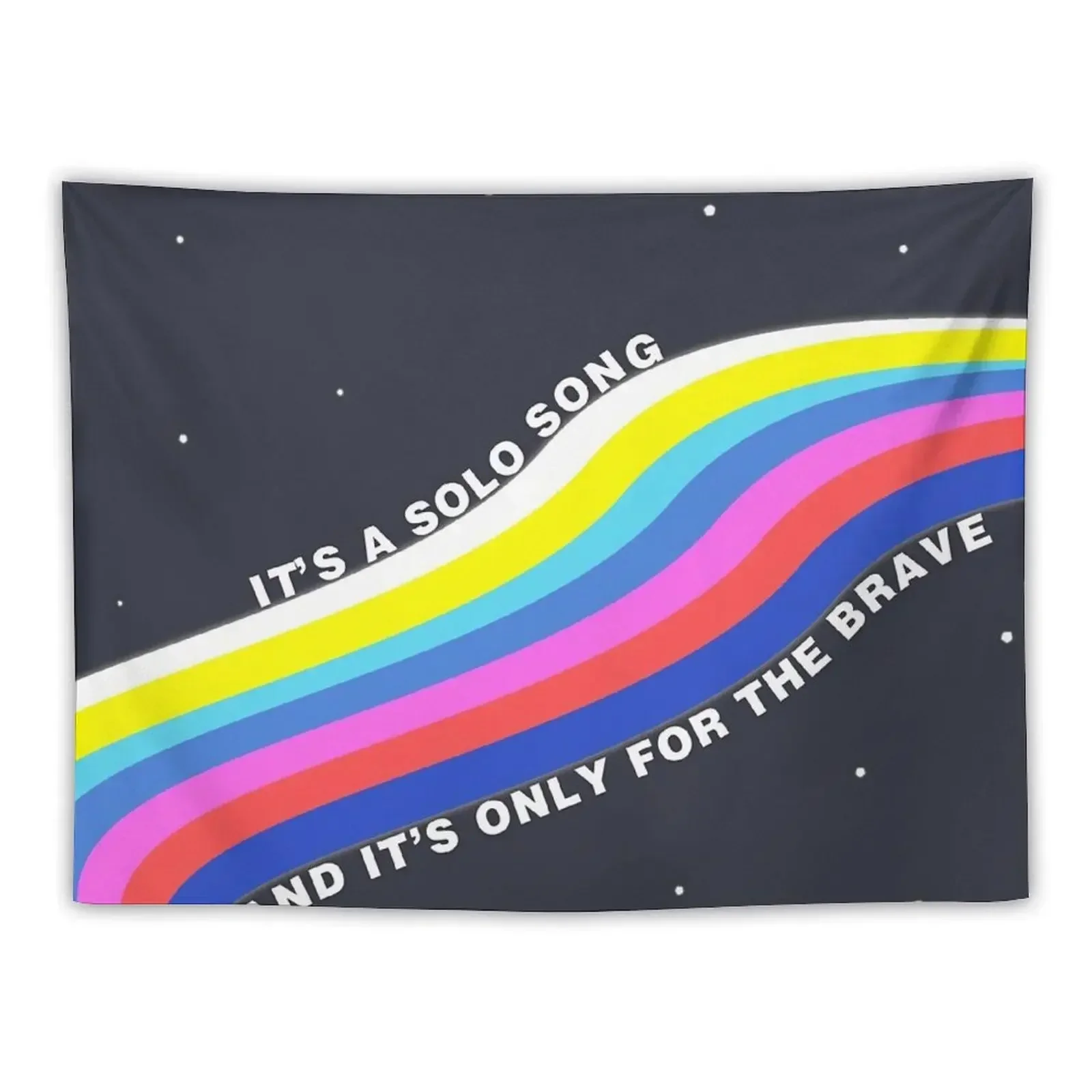 only the brave rainbow Tapestry Decor For Room Living Room Decoration Tapestry