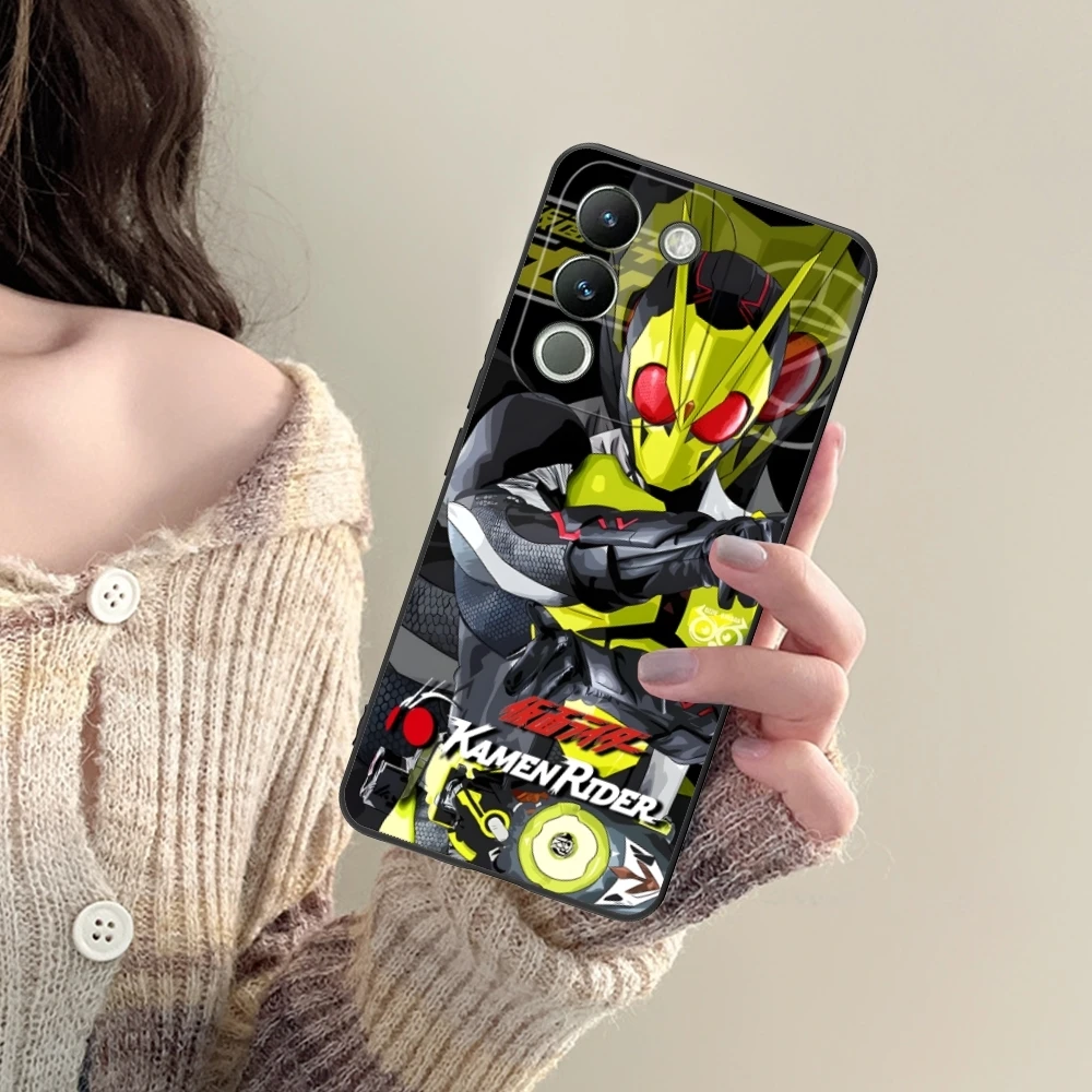 Painting Kamen Rider Mobile Cell Phone Case for VIVO Y95 Y93 Y31 Y20 V19 V17 V15 Pro X60 NEX Black Soft Phone Cover Shell