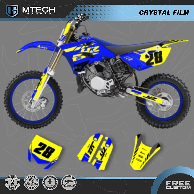 

DSMTECH Motorcycle Sticker Decal Custom Graphics Full Background For YAMAHA YZ85 YZ 85 2015 2016 2017 2018 2019-21 YZ-85 006