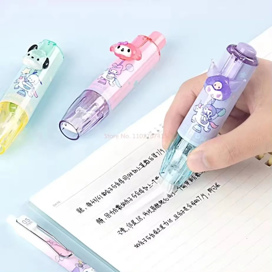 9/18pcs Sanrio press correction belt anime cute Kurome Melody cartoon student correction special stationery supplies gift