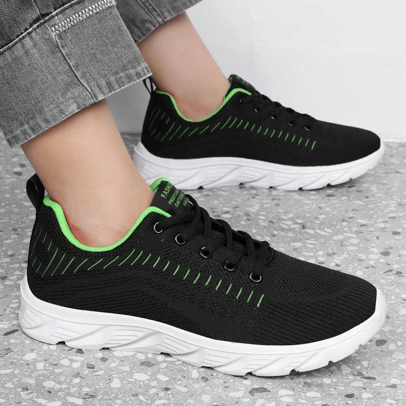 YRZL Leichte Laufschuhe, atmungsaktiv, rutschfest, für Herren, bequeme Turnschuhe, Outdoor-Sport, weich, verschleißfest – Detail 26