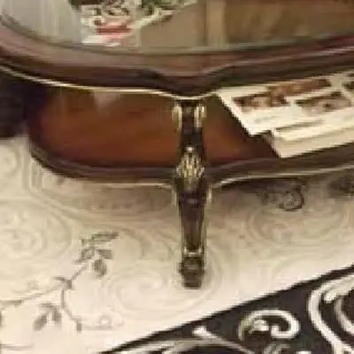 

Мебель для гостиной, журнальный столик из массива дерева, стеклянный кофейный столик, овальный двухъярусный кофейный столик