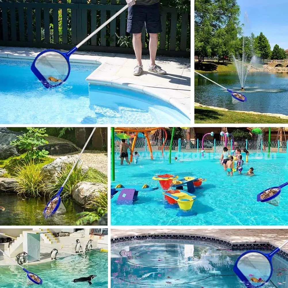 Lightweight Pool Skimmer Net With Fine Mesh For Leaf Debris Cleaning In Swimming Ponds Spas And Hot Tubs Garden Tool