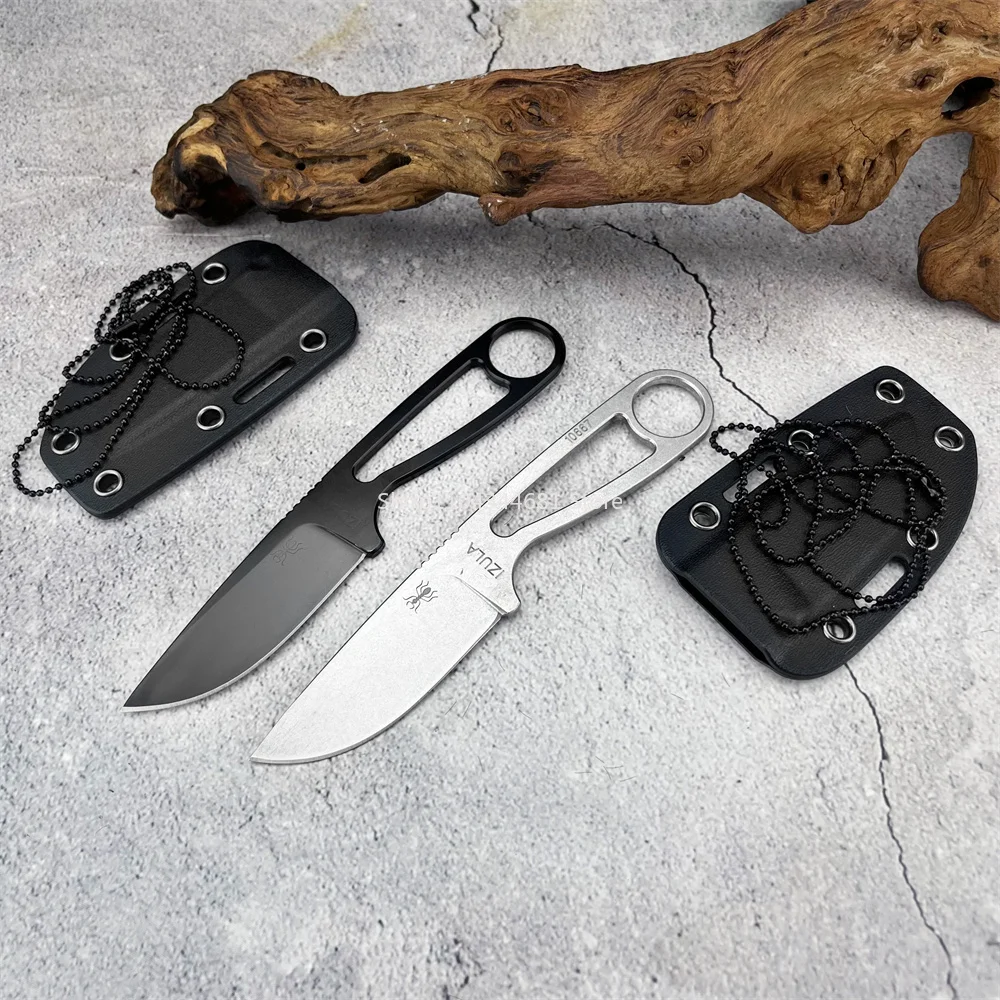 النمل IZULA مستقيم شفرة الغابة سكينة سرفايفل كامل تانغ 8Cr13mov سكين ثابت مع كيديكس غمد التخييم الصيد القتال التكتيكي