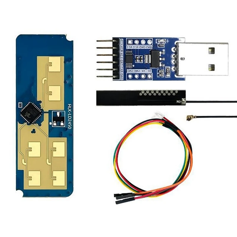 LD2450 DC5V 24G Smart Home Motion Human Tracking Trajectory Test Distance Angle Speed Radar Sensor Module