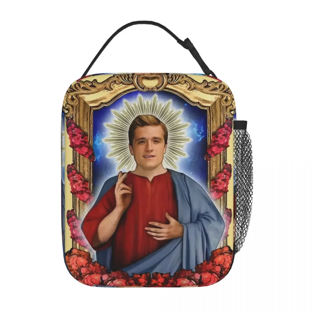 Funny Saint Josh Hutcherson Insulated Lunch Bags Movie Actor Food Container Portable Thermal Cooler Lunch Boxes For Work