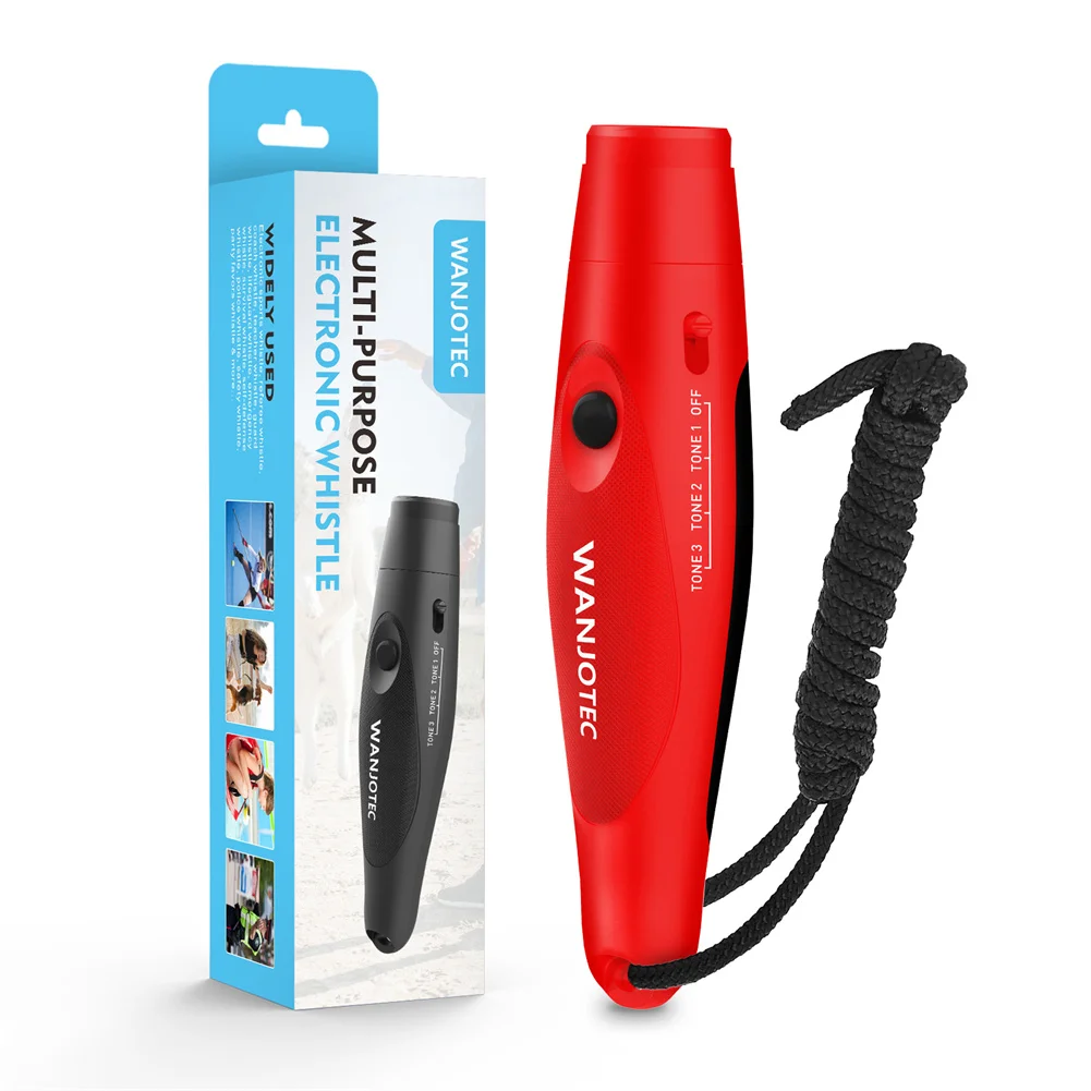 Electronic Whistle, Handheld 3 Tone High Volume Blowless Whistles, 125dB High Decibel Outdoor Sports Whistles, Battery Operated