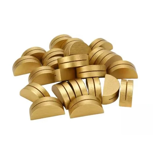 24pcs Wooden Card Holders for Wine Table Display Wedding Party Decor Pine Wood Brown 15x14x4cm with Double Sided Tape
