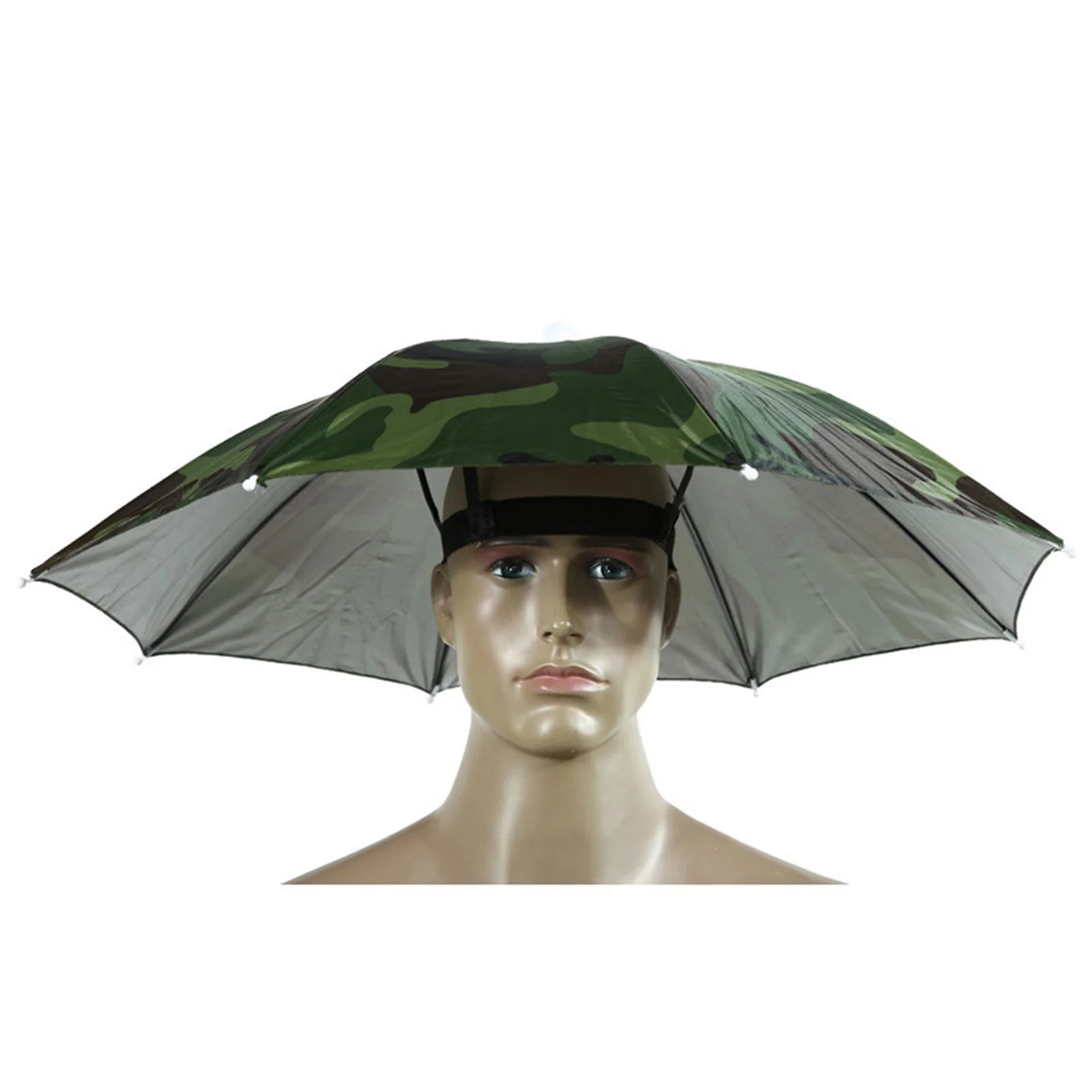 Outdoor Fishing Caps Portable Head Umbrella Hat Anti-Rain Fishing Anti-Sun Umbrella Hat Adults Unisex Outdoor Sports Cap Pesca 9