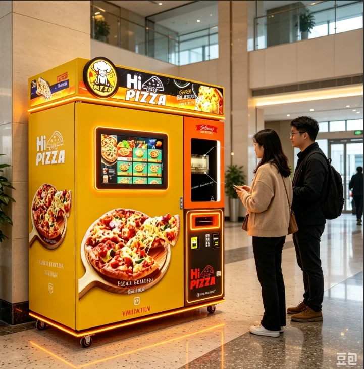 Touch Screen Pizza Vending Machine Custom Appearance Available Multi‑Payment Hot Food Self‑Service Vending Equipment