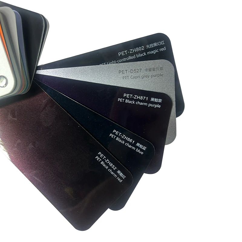 Logo Custom Wholesale Car Wrap Film Colorful Color Changing Pvc Pet Black Charm Red Wrapping Vinyl for Car