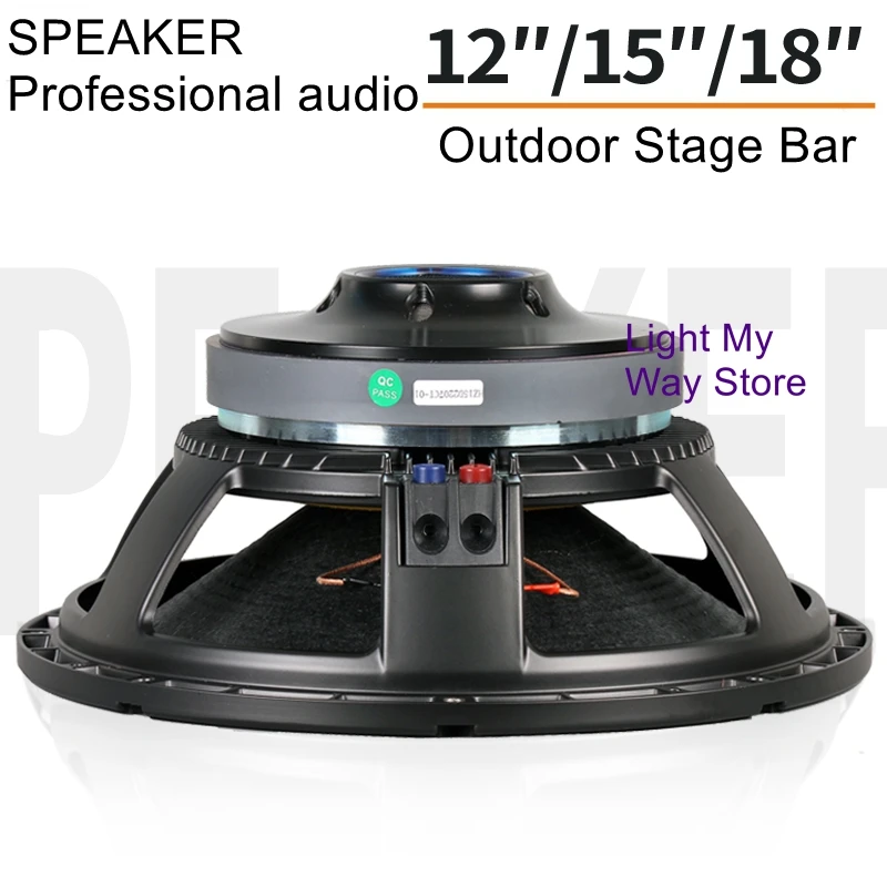 Alto-falantes de palco de alta potência Alto-falantes subwoofer de 12 polegadas, 15 polegadas e 18 polegadas, baixo/mediano de alcance completo 220 magnético 100 núcleos