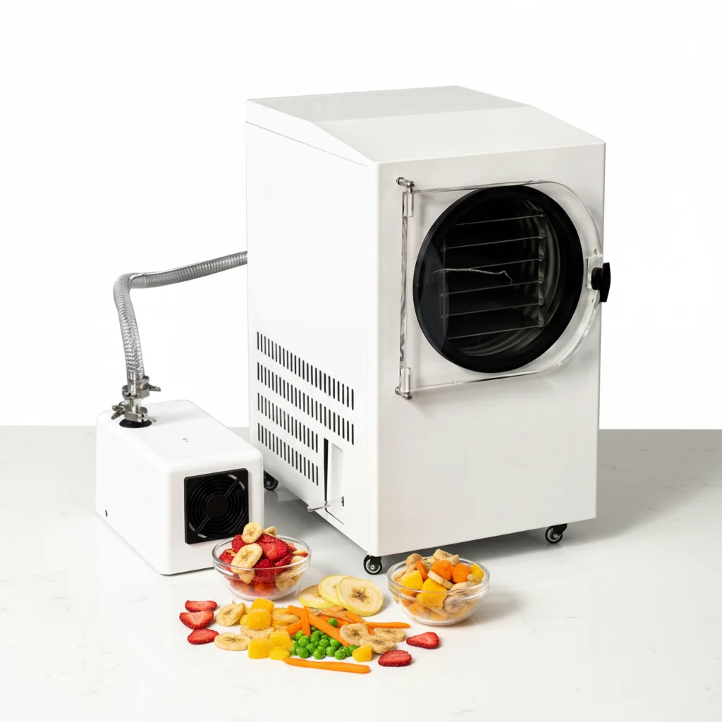 

Food Vacuum Freeze Drying Machine Dried Fruit Freeze Dry Equipment Home Freeze Dryer for Sale
