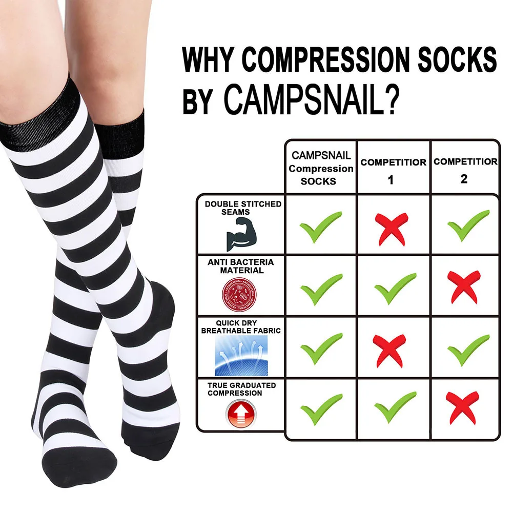 50 Styles Compression Socks Medical Nursing Socks Varicose Veins Women Men Running Marathon Socks Leg Relief Pain High Stockings