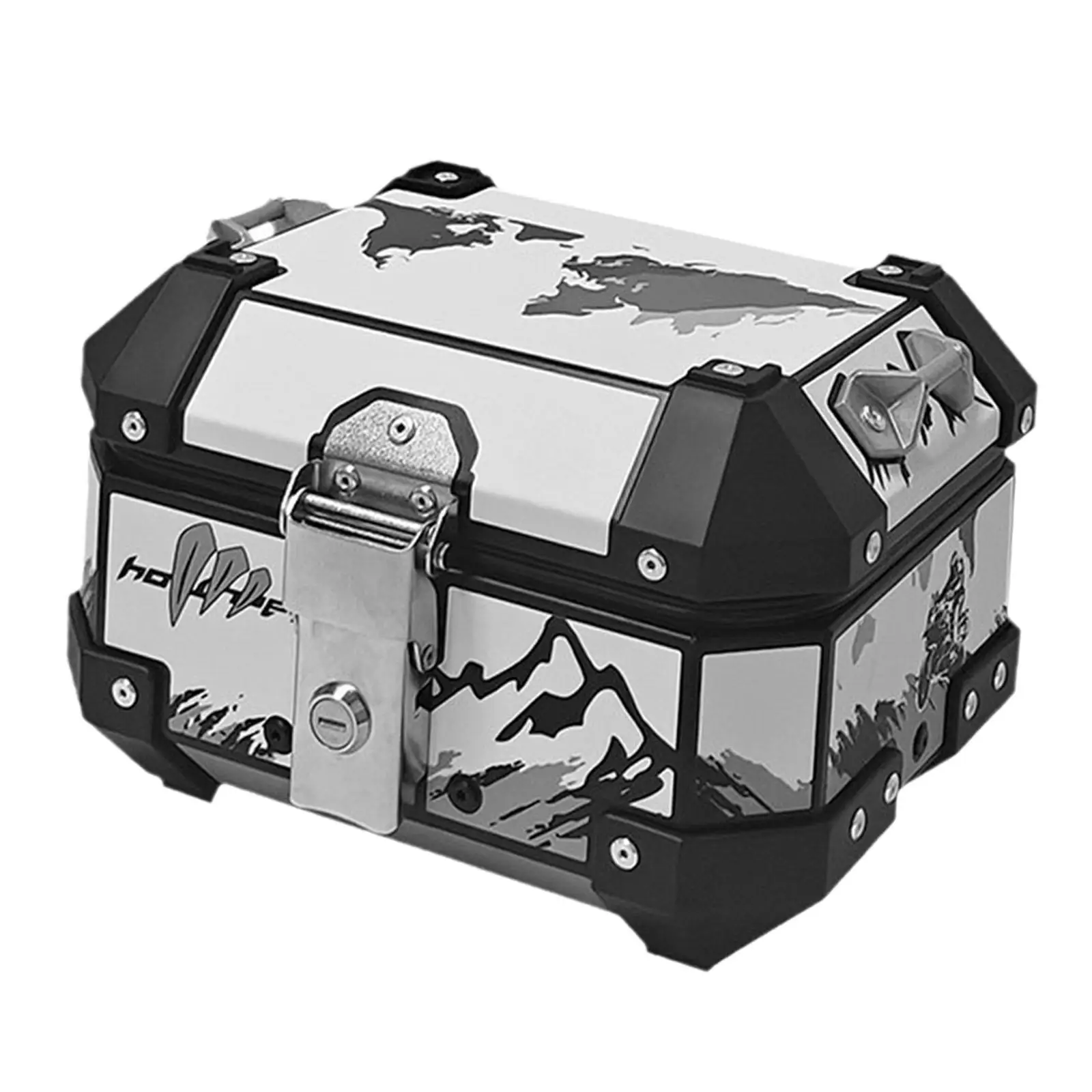 Motorcycle Trunk Motorbike Top Case Multipurpose Easy Installation Aluminum