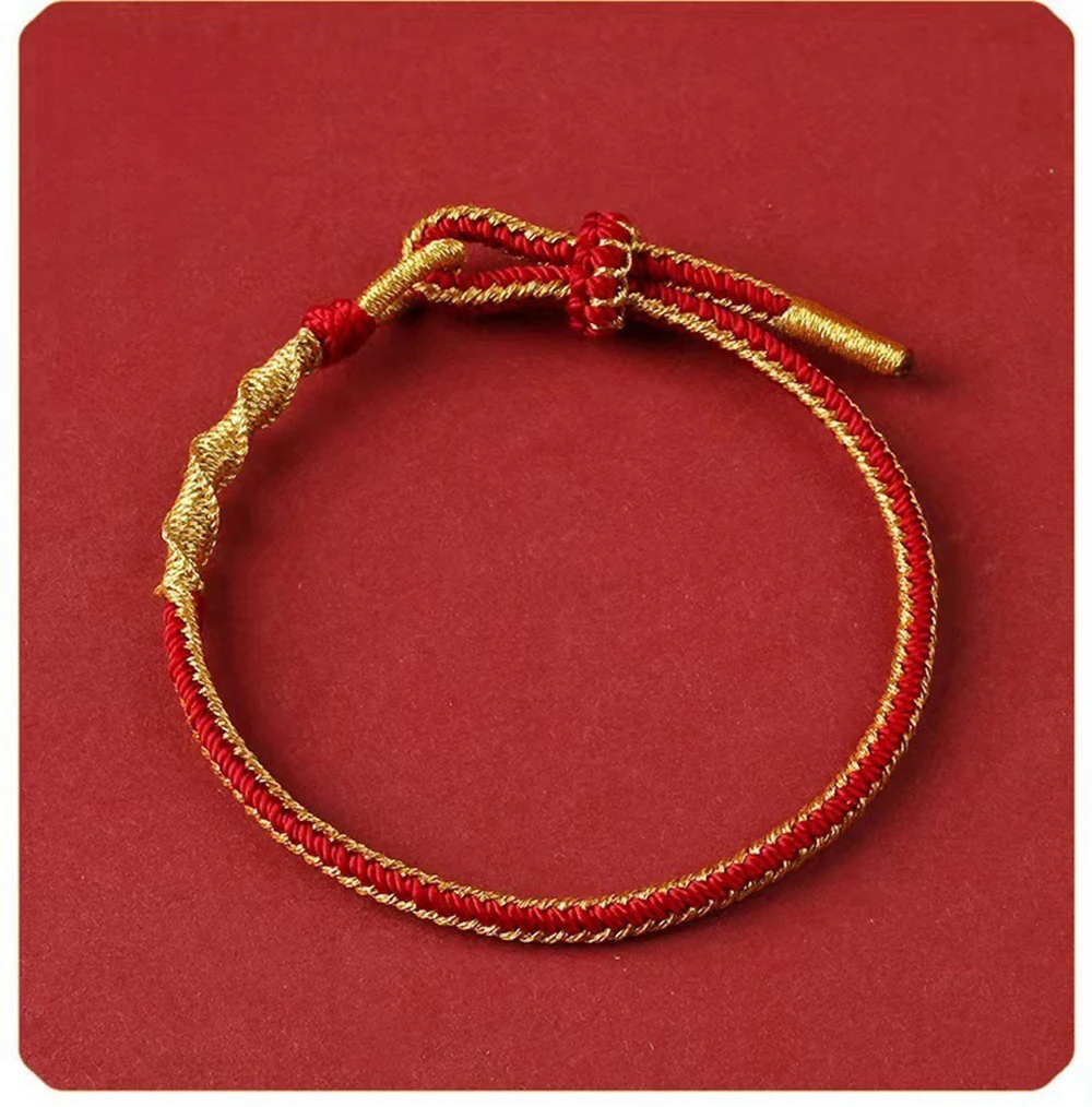 2024 Year of Dragon Red String Bracelet for Women Chinese Zodiac Animal Birth Year Charm Bracelet Handmade Red Rope Bracelet