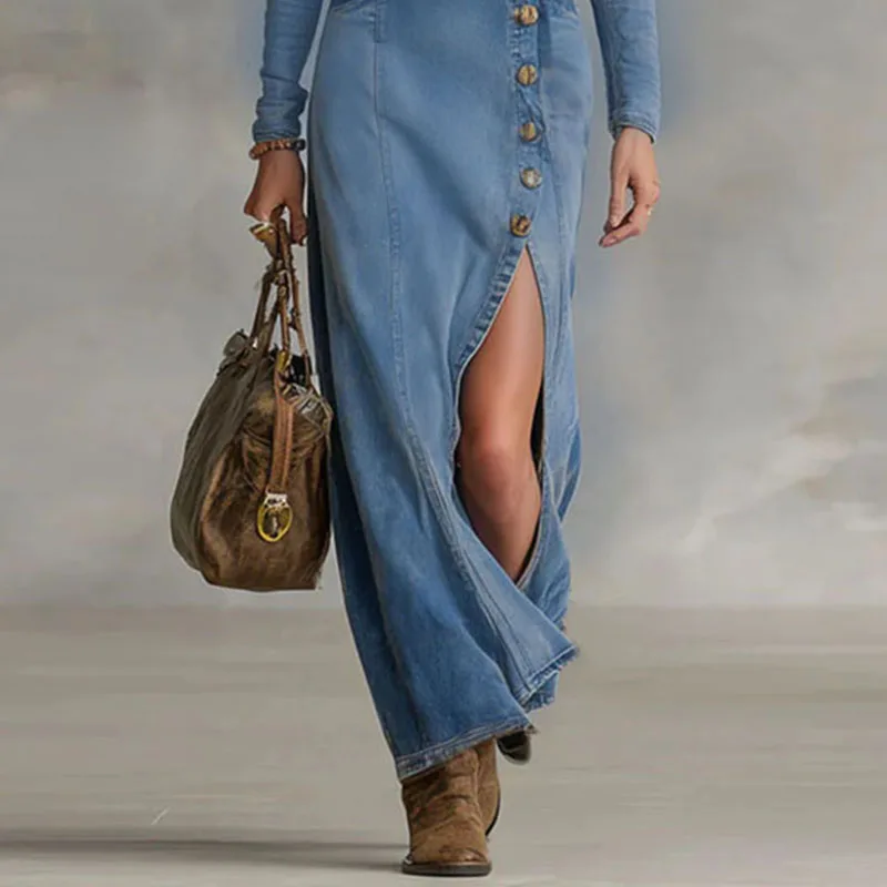 nashville denim dress Welcome to – The Perfect Pear model-olivia NBD | Dresses | Size:44W floral embroidered detail