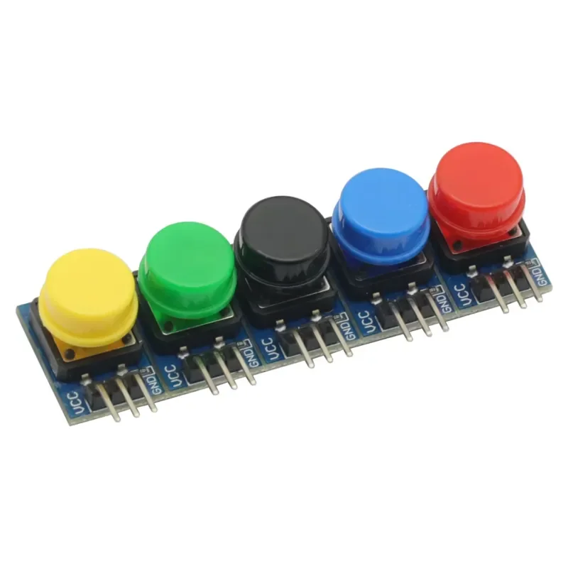 5PCS Key Module Button Light Touch Switch 3P Interface High Digital Level Output 12X12MM for Arduino Button Module