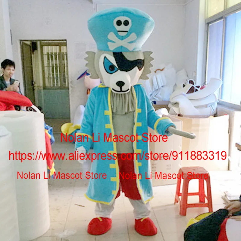 

High Quality Adult Size Pirate Mascot Costume Cartoon Set Advertising Game Birthday Party Role-Playing Carnival Holiday Gift 733