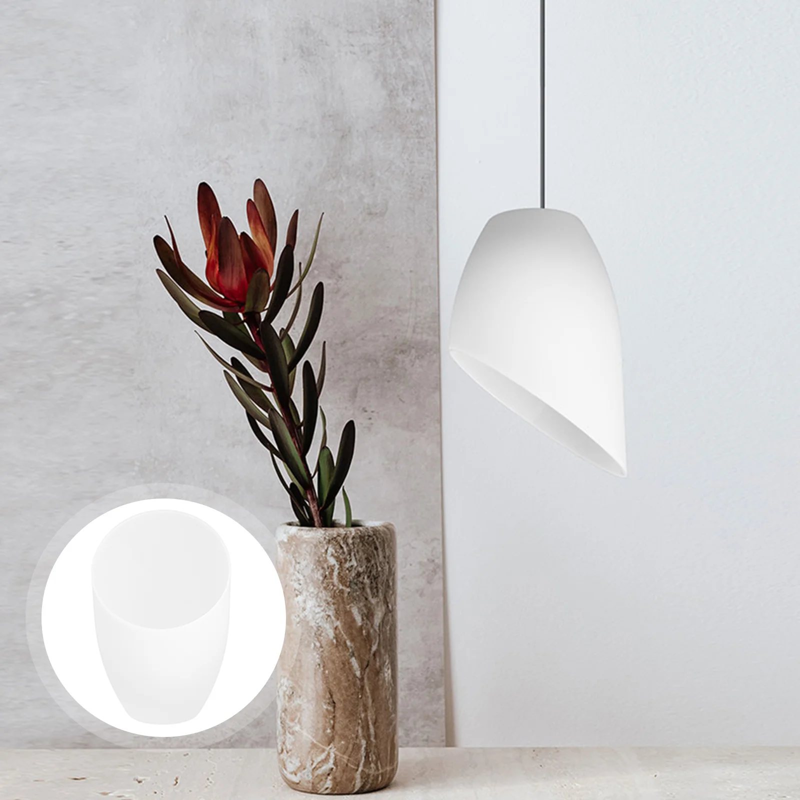 

Replacement Lamp Shade Horseshoe Style Plastic Light Cover for Bedroom Living Room Study Compact Small Size Lightweight Easy to