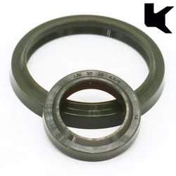 LBI 11.2/12/14/20/30/50/100-105mm Green PU Piston Rod Shaft Hydraulic Cylinder Sealing Grooved DustProof O Ring Gasket Oil Seal