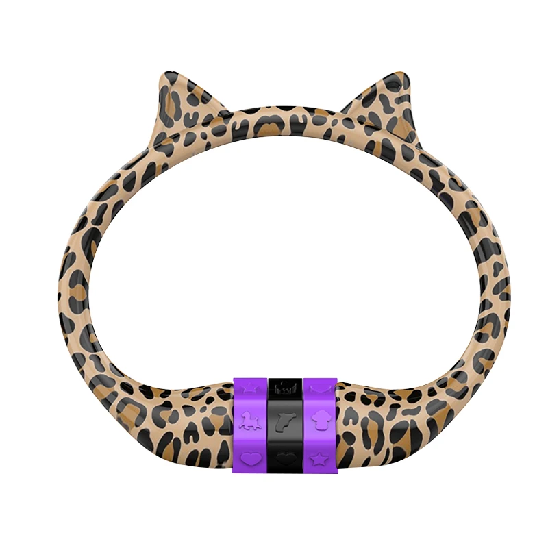 Bicycle Mountain Road Bike Lock Leopard Pattern Password Lock Portable Lock Cycling Accessories
