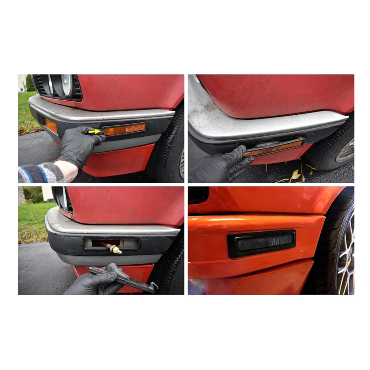 ไฟเครื่องหมายด้านข้างรถยนต์สำหรับ BMW E30 E32 318I E34 325I รถด้านซ้ายขวาไฟเครื่องหมาย lampu sein samping 63141377849 B