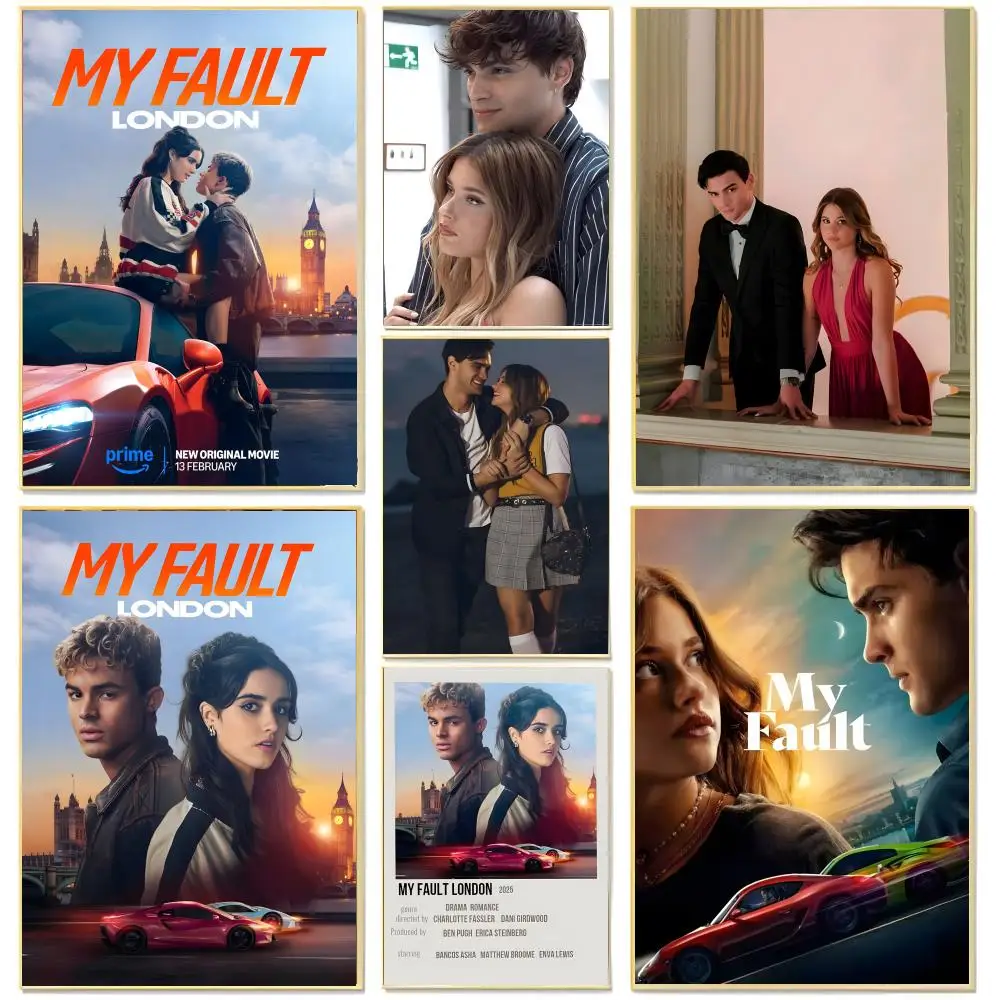 teen romance spanish film M-My Fault Poster Living Room Bedroom Decorative Print Unframed Decor