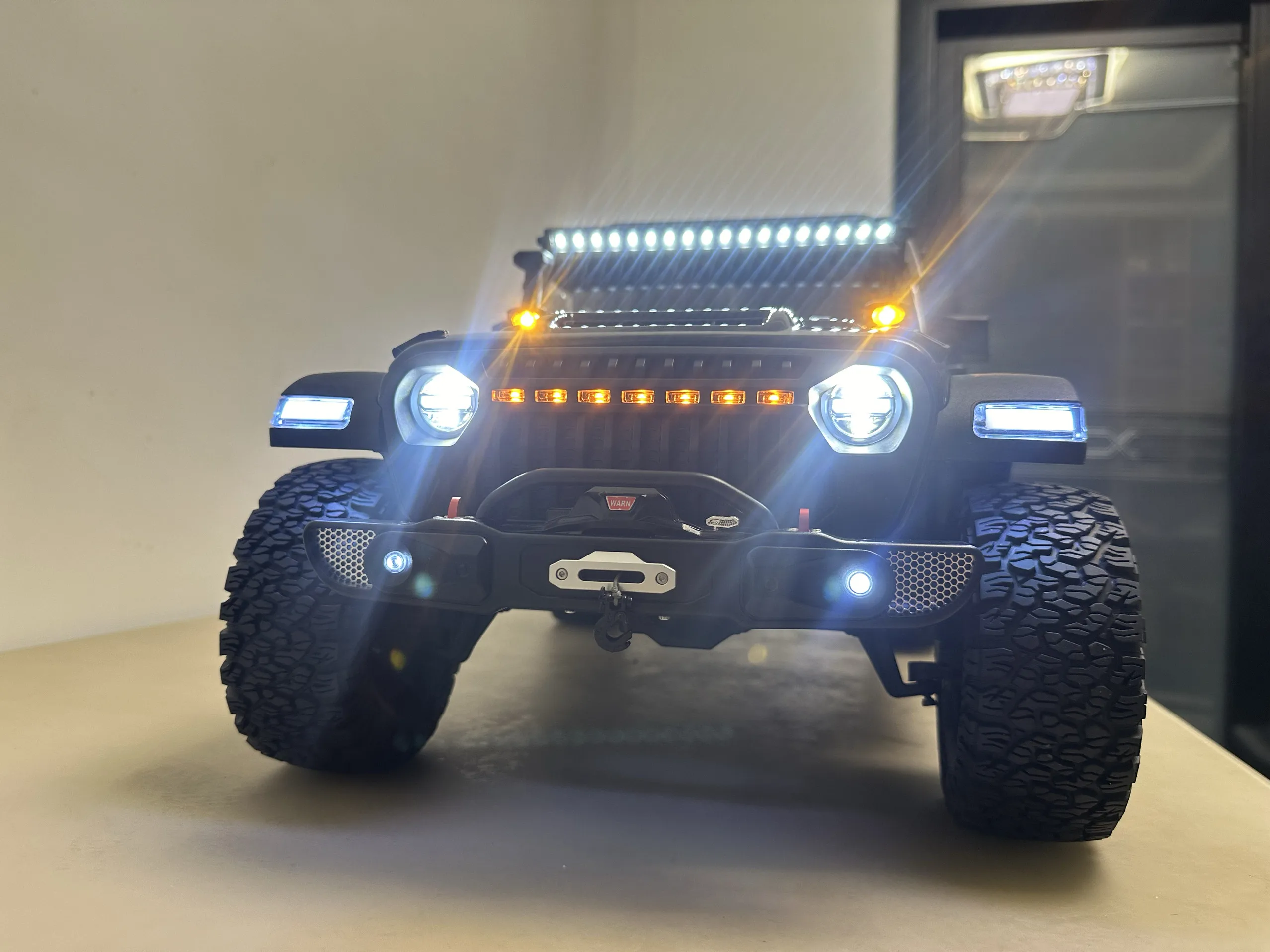 RC Crawler Upgrade Parts Custom CNC Machined Metal Front Bumper For CK5811 1/7 Scale RC Model Spare Replacement Accessories view 2