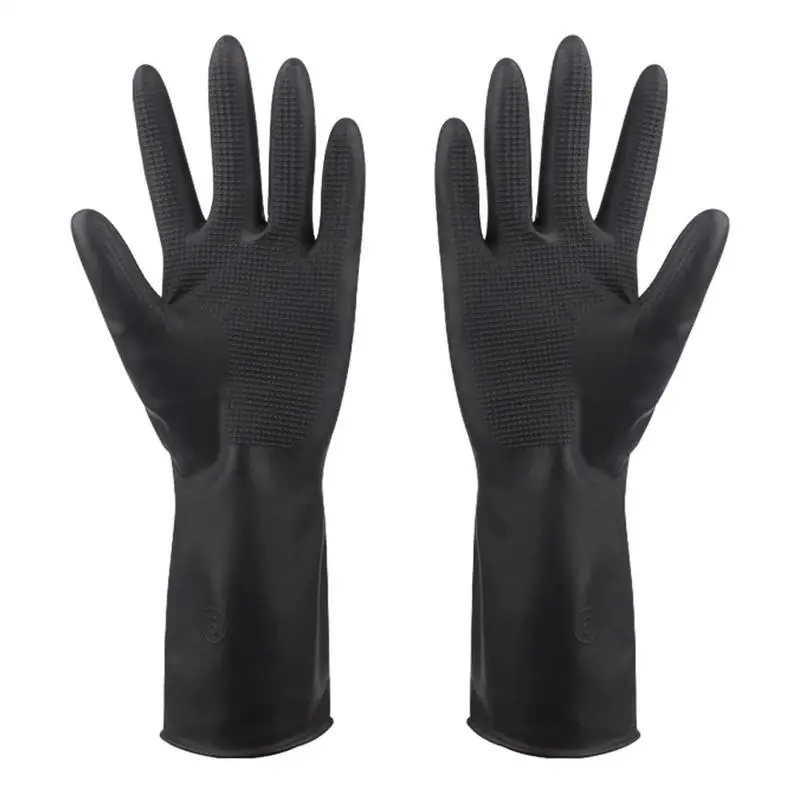 Guantes de nitrilo para teñir el cabello, manoplas profesionales con textura, sin polvo, transpirables, aptas para alimentos, salón de belleza