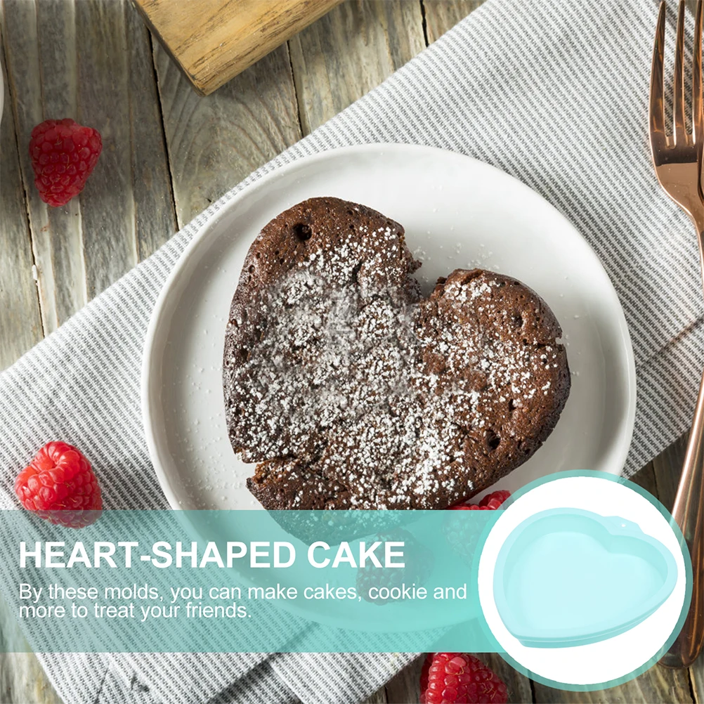 

Heart Shaped Cake Molds Silicone Baking Pans Multi Layer DIY Tools Wax Melt Molds Heart Design High Temperature Resistant