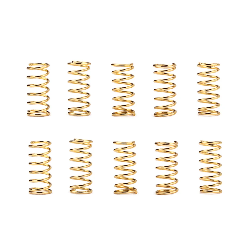 

200 pcs Stainless Steel Spring Kit For Electric Guitar Bass Humbucker Tremolo Pickup Adjustment Gold Plated Smooth Finish High