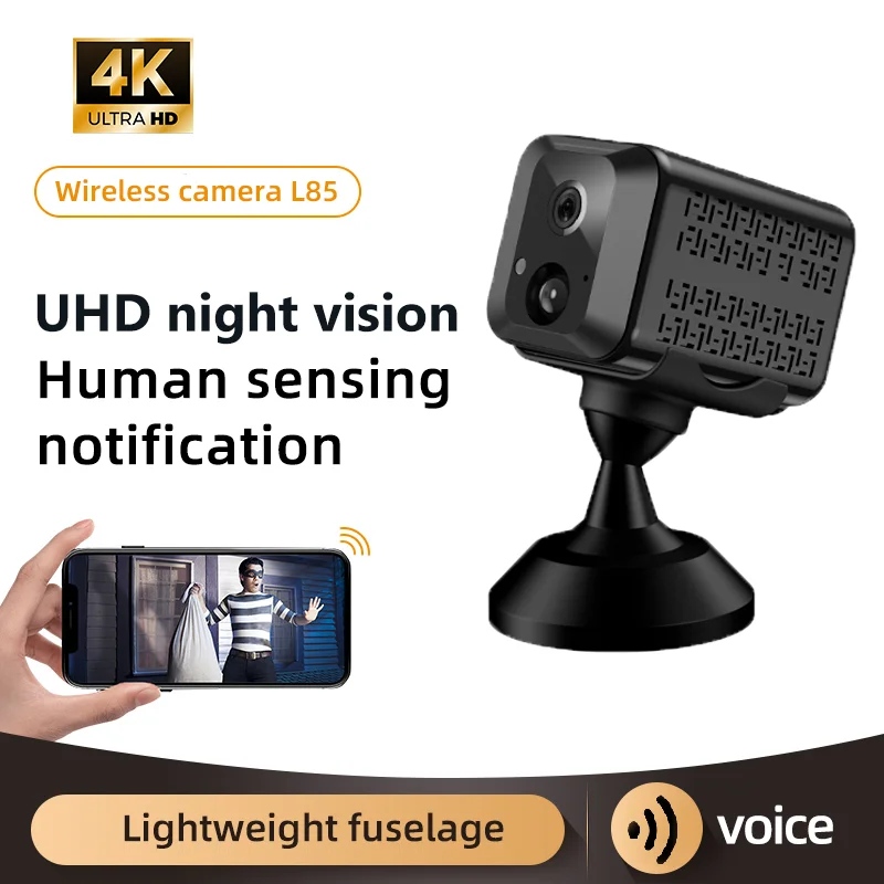 

Интеллектуальная беспроводная Wi-Fi камера 1080P HD, ночное видение, удаленный мониторинг через мобильное приложение, подходит для автомобиля/конференций/дома