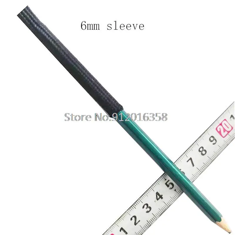 5M soft cotton nylon cable sleeve 4/6/8/10/12 Tight Nylon Braided Insulated Protection Expandable Wire Wrap Wire protection Loom