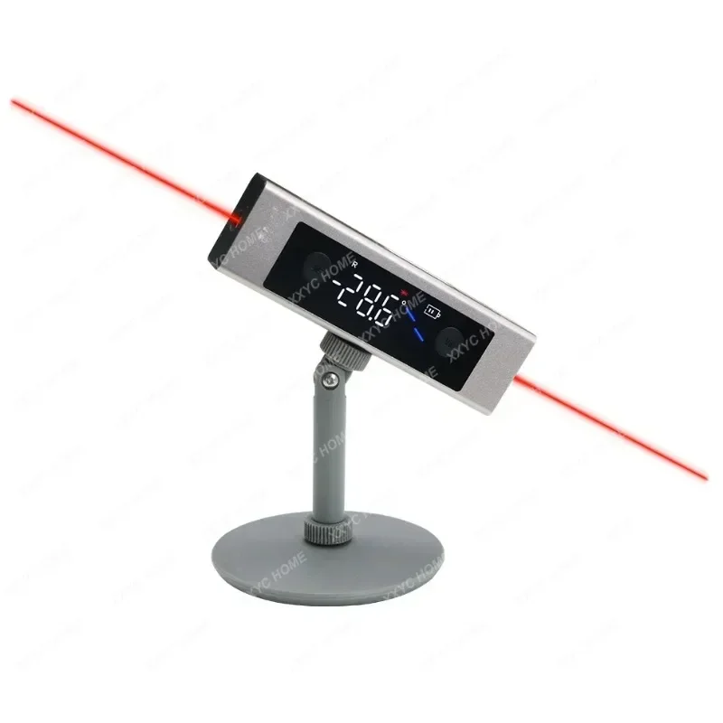 Type-C Charging Laser Protractor Digital Inclinometer Angle Ruler Gauge Multifunctional Large LCD Screen Angle Finder