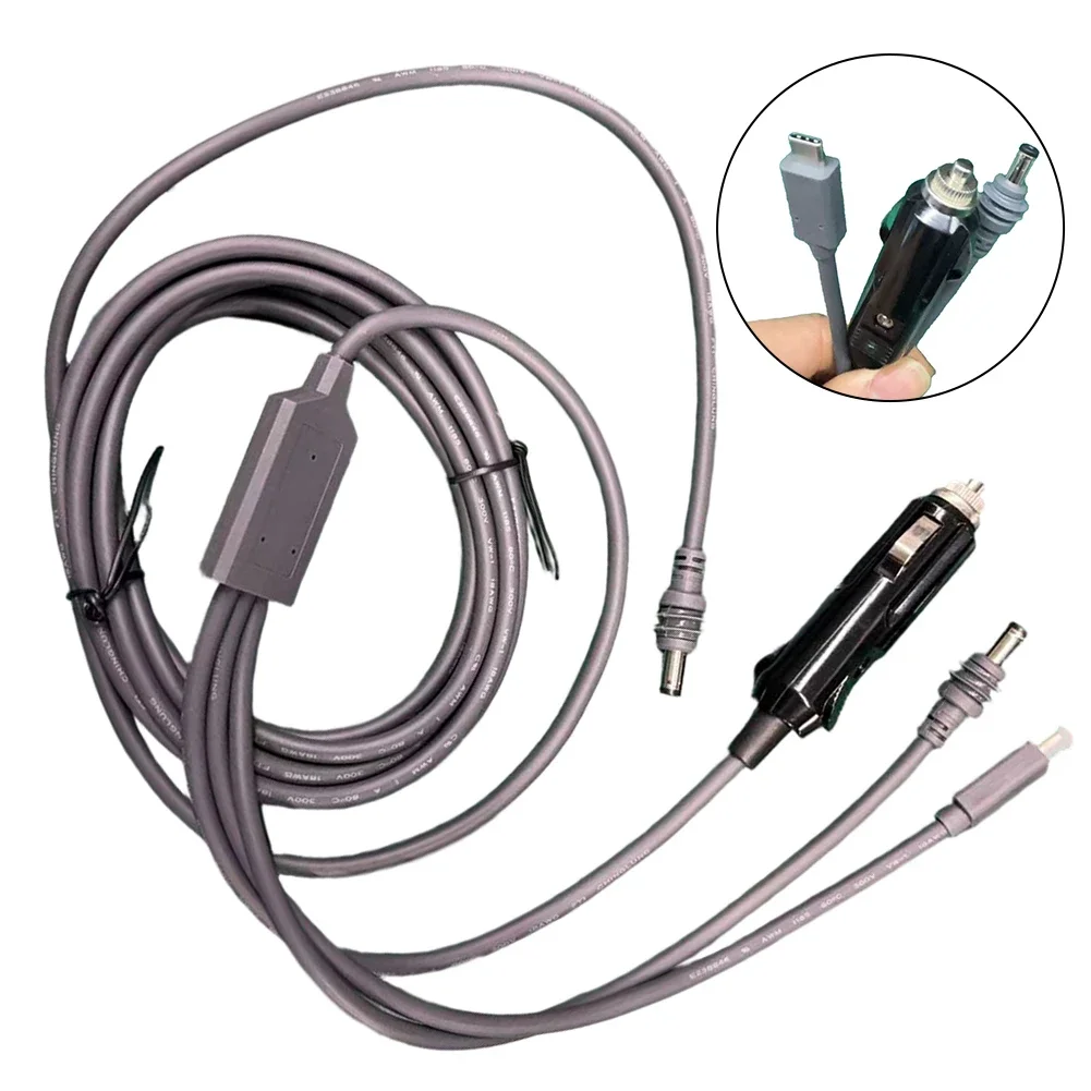 

1pcs 12-24V Black Abs For Starlink Mini 3 In 1 DC Power Cable 100W+ USB C DC Car Charger Power Replacement Car Accessories