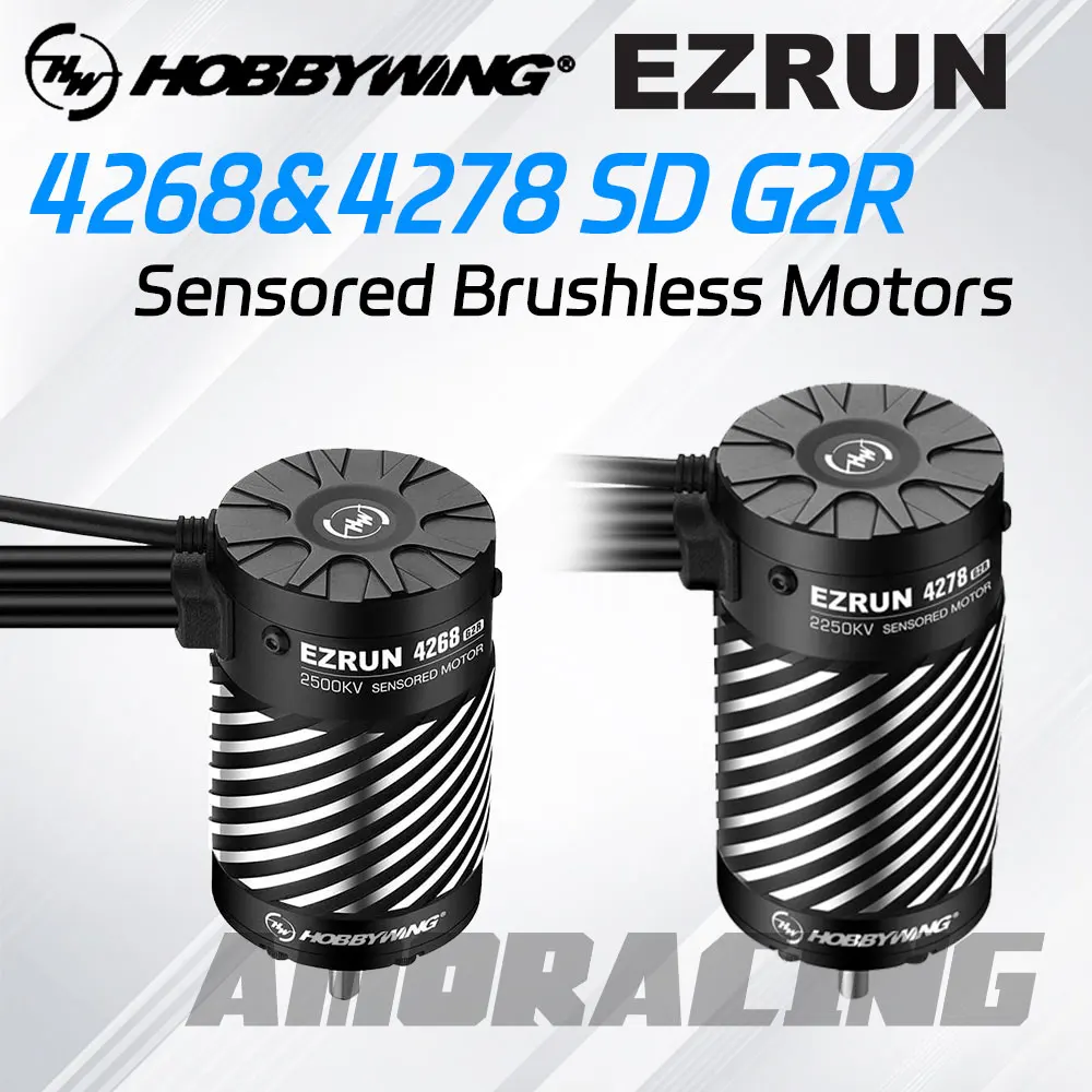 HOBBYWING EZRUN G2R 4268 2500KV 4278 2250KV Sensored Brushless Motors for 1/8 1/7 RC Model Car Racing Buggy Accessories