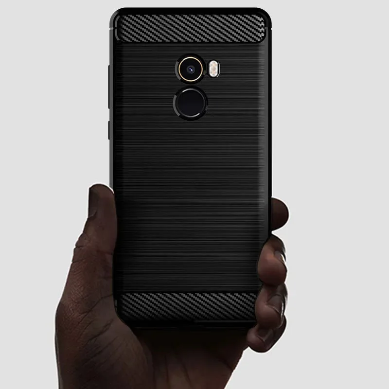 Shockproof carbon case for Xiaomi mix2 mix 2 2s, silicone case, TPU bumper, Xiaomi mix2 mix2s