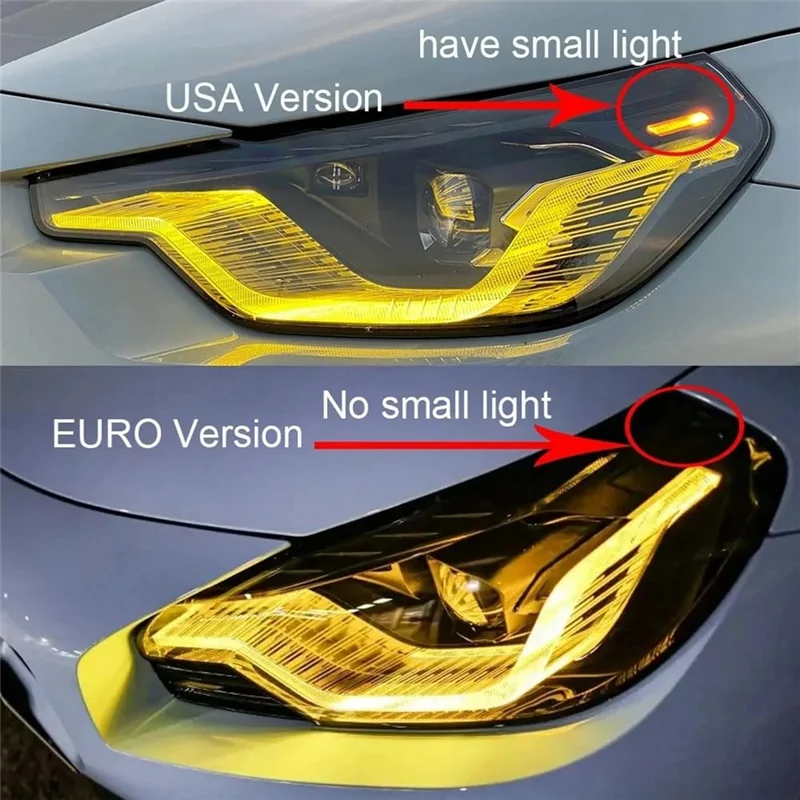 

ABPP-LED модуль света желтый ангельский глаз светодиодные платы для BMW 2 серии G42 M2 G87 M235i M240i 2022-2024 модуль DRL