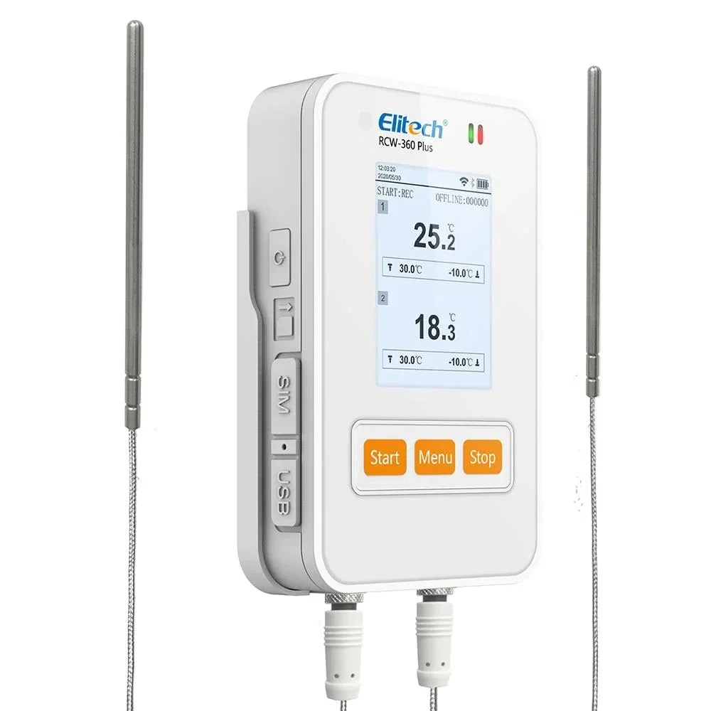 Elitech With 4G&WIFI RCW-360 Plus Real Time Temperature And Humidity Monitoring Data Logger Recorder