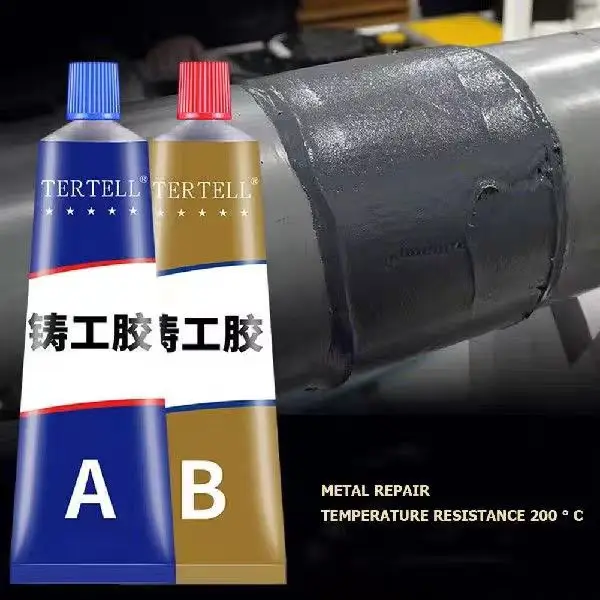 

Metal Repair Cold Welding Glue Adhesive Heat Resistance AB Sealant High Strength Magic Plastic Repair Casting Adhesive Agent