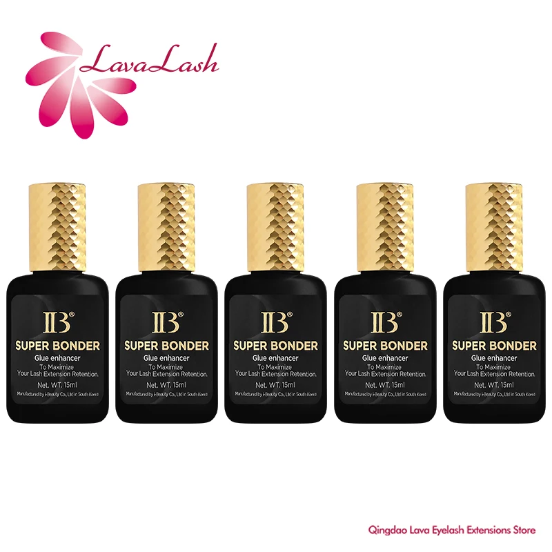 5 Bottles IBeauty SUPER BONDER For Eyelash Extension Liquid Glue Korea Original Makeup Tool Beauty Shop Adhesive Clear Primer