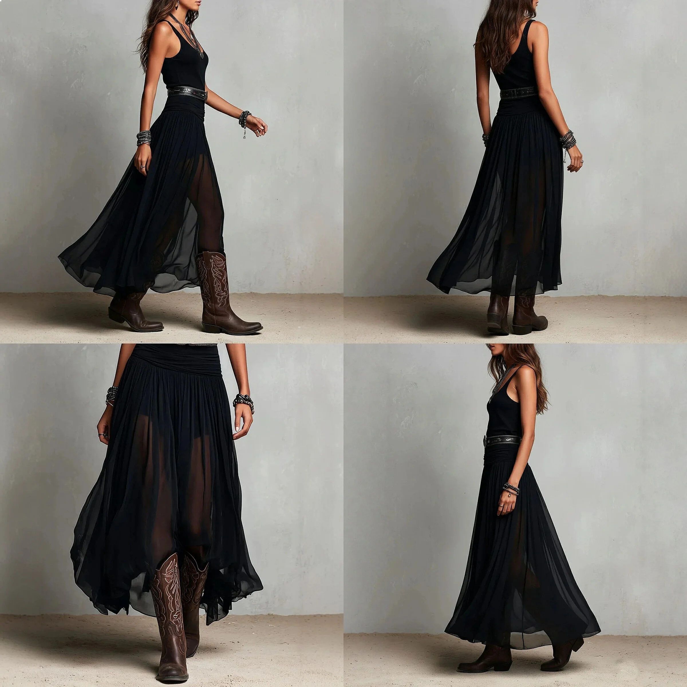 

2026 Spring Summer Black Sleeveless Long Dress Women Mesh Maxi Dress with Belt Jumpsuit Playsuit
