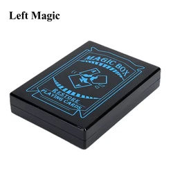 Surprise Restore Box Magic Tricks Black Plastic Box Broken Paper Card Case Close-Up Magic Tricks Props Toys For Children Adult