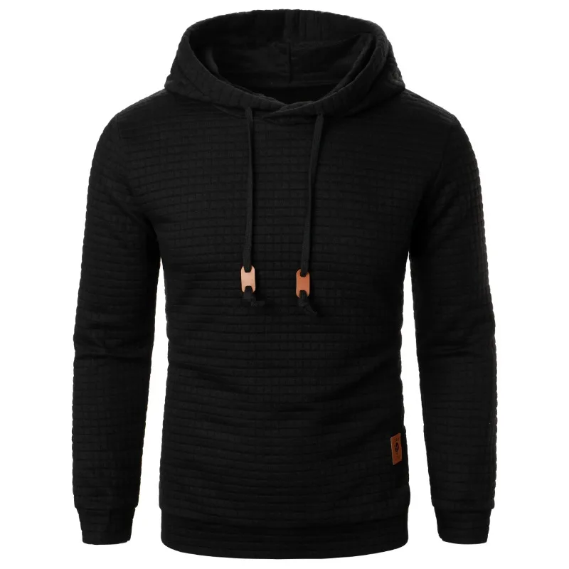 New Outdoor Men\'s Long Sleeve Hoodie Sweatshirts Autum Breathable Solid Color Coats Sport Streetwear Pullover Tracksuit Men