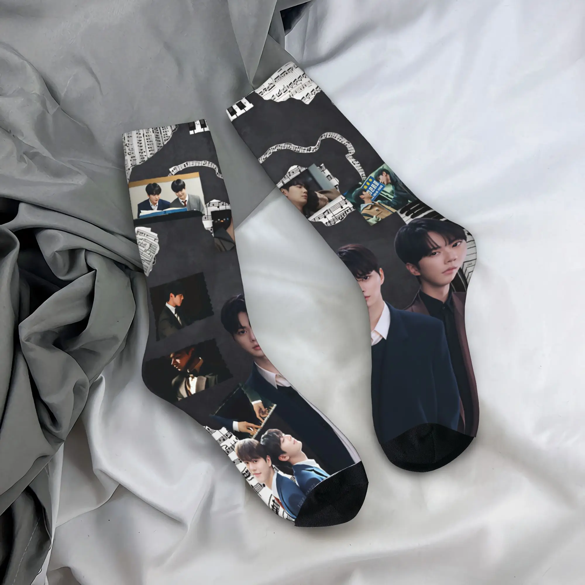 Kdrama Four Hands Two Sonatas Stockings  Harajuku Socks Women Men Comfortable Socks Winter Outdoor Printed Non Slip Socks Gift