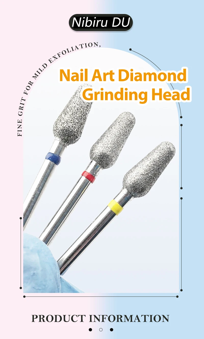 Diamant Sand Nagelfeilen Bohrer Nagelhaut Polieren Bit Nägel Schleifkopf Elektrische Maniküre Polnisch Häutchen Sauber Nagel Werkzeug – Detail 1