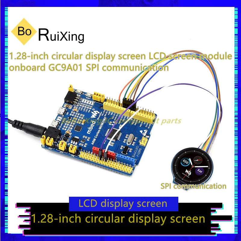 1PCS/LOT 1.28inch LCD Display Screen Raspberry Pi 1.28inch Circular Display LCD Screen Module Onboard GC9A01 SPI Communication